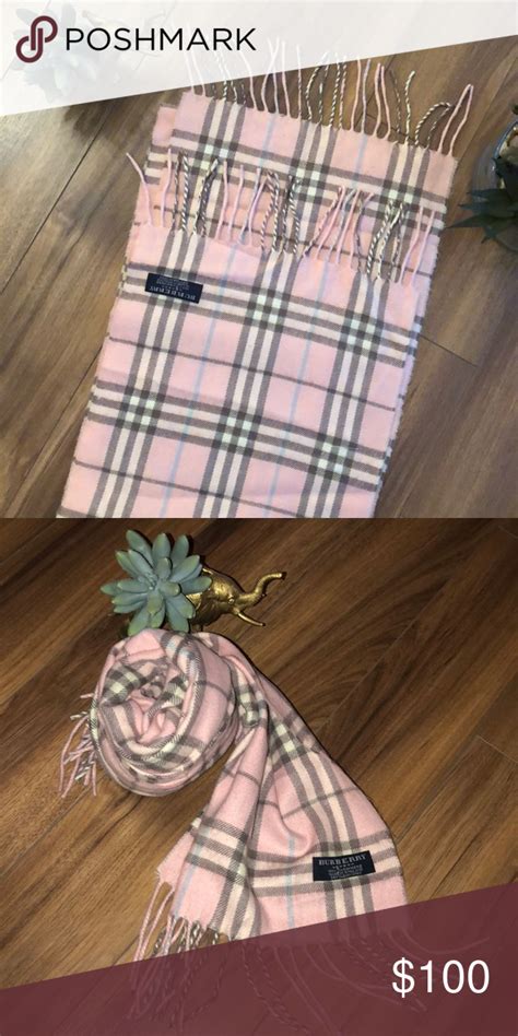 burberry scarf pink grey|Burberry 100 cashmere scarf.